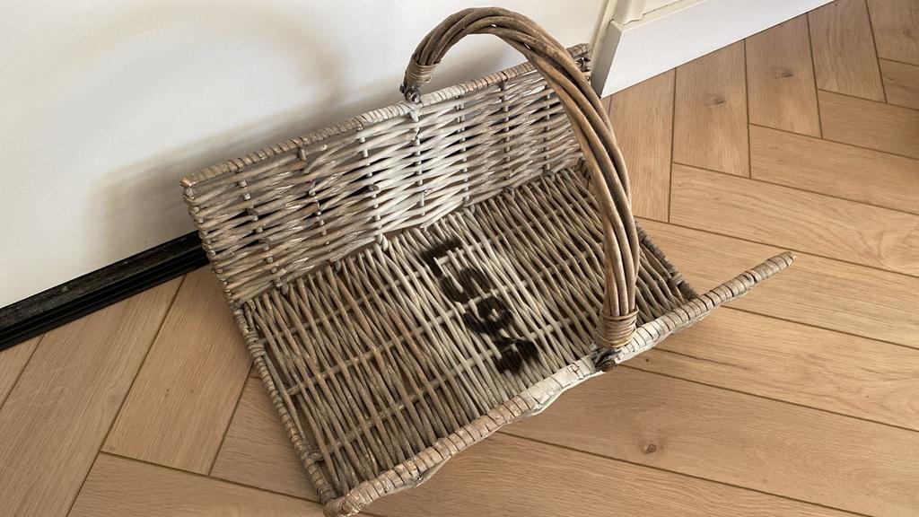 Riviera Maison Krantenbak/Mand, Ophalen of Verzenden, Gebruikt, Overige materialen, Minder dan 50 cm