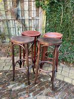 4 thonet barkrukken krukken, Ophalen, Gebruikt, 60 tot 90 cm, 4 krukken