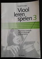 VIOOL LEREN SPELEN - Rudolf Zwartjes - deel 3, Muziek en Instrumenten, Bladmuziek, Gebruikt, Overige genres, Overige soorten, Ophalen of Verzenden