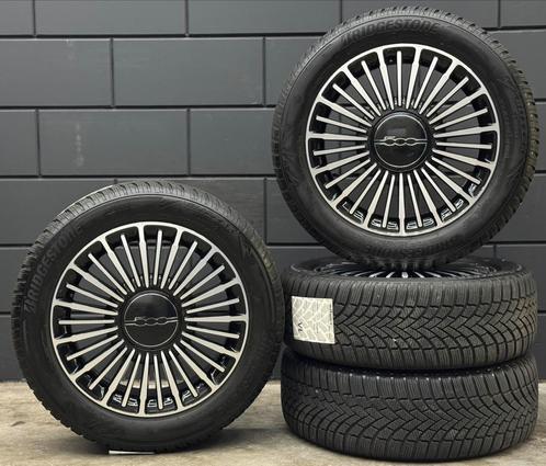 Originele 16 inch Fiat 500E 4x98 ET41 Bridgestone 195/55/16, Auto-onderdelen, Banden en Velgen, Banden en Velgen, Winterbanden