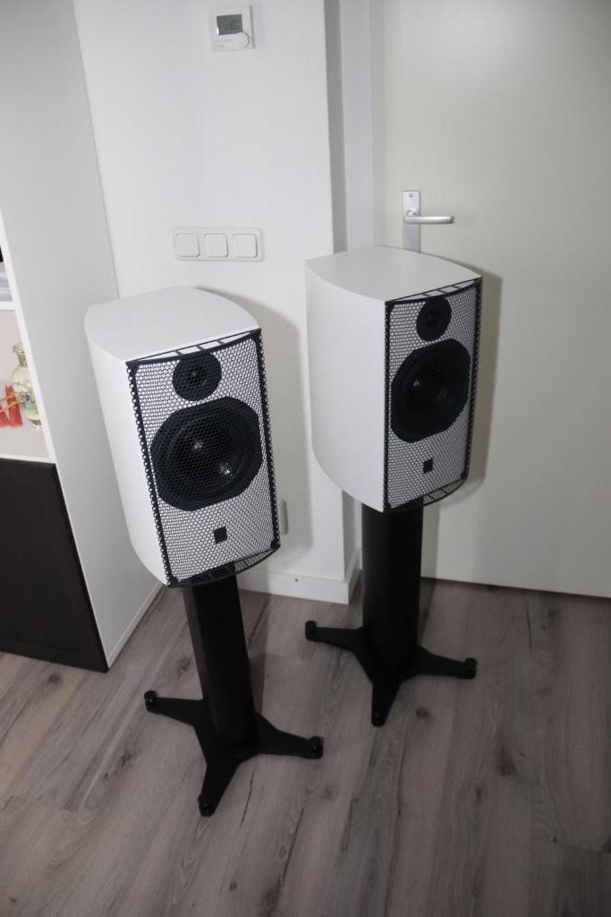 ATCscm19MK2 Satin White Speakers, Audio, Tv en Foto, Luidsprekers, Zo goed als nieuw, Front, Rear of Stereo speakers, 120 watt of meer