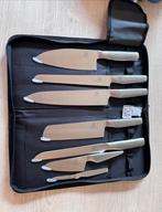 Nieuwe luxe koks messen set in luxe map, Ophalen of Verzenden, Nieuw, Rvs of Chroom