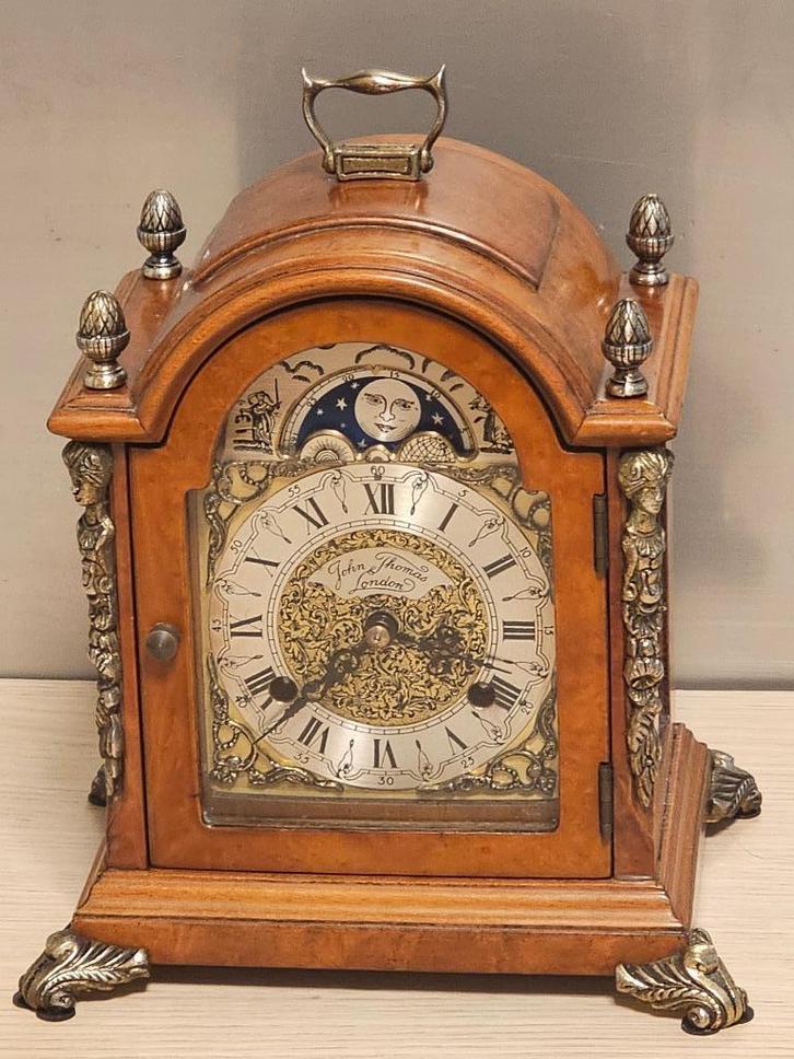 tafelklok John Thomas Londen, Antiek en Kunst, Antiek | Klokken, Ophalen of Verzenden