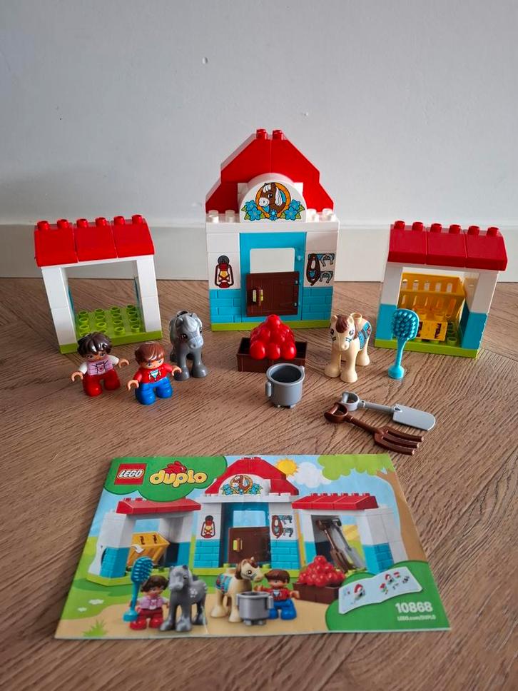 LEGO Duplo 10868 Manege met Paarden, Kinderen en Baby's, Speelgoed | Duplo en Lego, Gebruikt, Duplo, Complete set, Ophalen of Verzenden