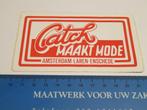 Sticker Catch maakt mode - Amsterdam, Laren, Enschede, Verzamelen, Verzenden, Zo goed als nieuw, Bedrijf of Vereniging