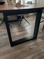 Stalen Tafelpoten (2x) - Robuust & Modern zwart, Huis en Inrichting, Tafels | Eettafels, Ophalen, Gebruikt, Rond, Tot twee personen