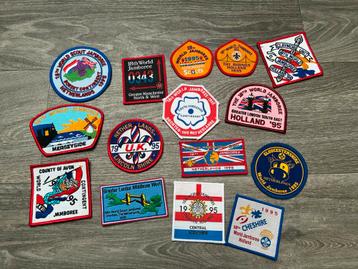 Wereld jamboree 1995 UK badges beschikbaar voor biedingen