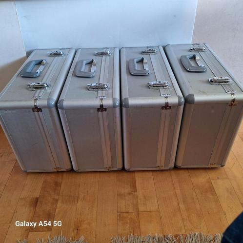 Aluminium koffers., Muziek en Instrumenten, Behuizingen en Koffers, Gebruikt, Ophalen