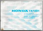 Honda CB750 K owners manual (3084zh), Motoren, Ophalen of Verzenden, Honda
