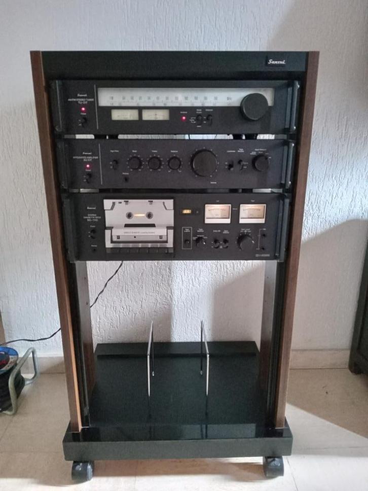 Sansui stereoset + GX-5 audiorack, Audio, Tv en Foto, Stereo-sets, Zo goed als nieuw, Overige merken, Losse componenten, Ophalen