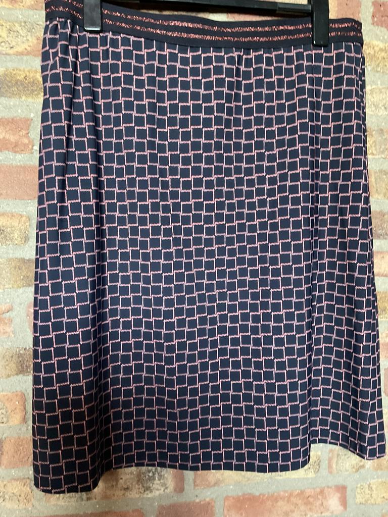Cadadia! Als nieuwe prachtige rok donker blauw goud 46, Blauw, Maat 46/48 (XL) of groter, Ophalen of Verzenden, Zo goed als nieuw