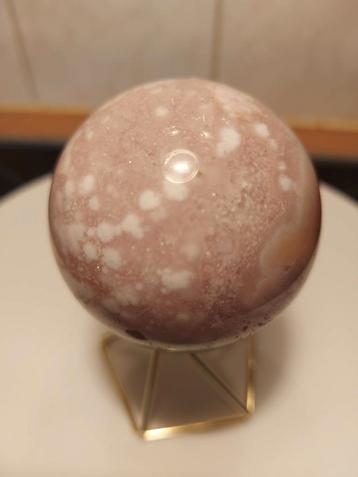 Mooie Roze Amethist met Bloemagaat Bol beschikbaar voor biedingen