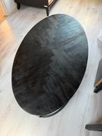 Zwarte ovale visgraat salontafel nieuw!, Huis en Inrichting, Stoffering | Tapijten en Kleden, Ophalen, 100 tot 150 cm, 50 tot 100 cm