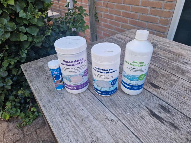 Interline Zwembad Reinigingsset, Tuin en Terras, Zwembad-toebehoren, Gebruikt, Reinigingsmiddel, Ophalen of Verzenden