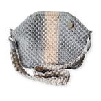 Macramé clutch handtas, nieuw, Ophalen of Verzenden, Nieuw, Grijs, Handtas