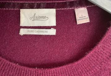 PRACHTIGE CASHMERE TRUI AXIOME. beschikbaar voor biedingen