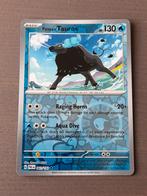 Paldea evolved 041/193 tauros reverse, Ophalen of Verzenden, Zo goed als nieuw, Losse kaart, Foil
