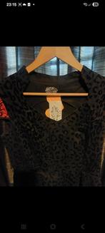 Hearts and Roses Leopard Jurk - Maat 42 (Nieuw), Kleding | Dames, Jurken, Zwart, Maat 42/44 (L), Nieuw, Ophalen of Verzenden