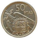 Spanje 50 Pesetas 1957, Postzegels en Munten, Munten | Europa | Niet-Euromunten, Ophalen of Verzenden, Losse munt, Overige landen