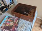 Vintage Tesla platenspeler met behuizing, Ophalen, Gebruikt, Platenspeler, Overige merken