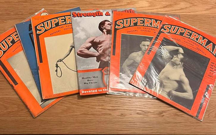 Oude Superman Physical Culture Magazine beefcake ., Boeken, Kunst en Cultuur | Fotografie en Design, Gelezen, Ophalen of Verzenden