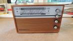 Kleine oude radio met prachtige houten kast, Ophalen, Gebruikt, Radio