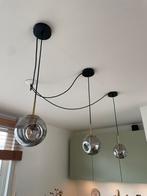Hanglampen Smoked Glass Nova Luce Spada, Huis en Inrichting, Ophalen, Zo goed als nieuw, Glas, 50 tot 75 cm