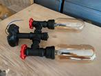 Smeedijzeren industriële lamp met led. Compleet. Nieuw!, Ophalen, Nieuw, Glas, Industrieel