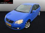Volkswagen Polo 1.4-16V Trendline airco navi cruise control, Auto's, Volkswagen, Gebruikt, 4 cilinders, Blauw, Bedrijf