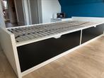 Ikea Bed met lades 100 x 210 x 35, Huis en Inrichting, Slaapkamer | Bedden, Ophalen, Gebruikt, Eenpersoons, Hout