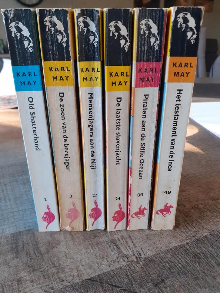Karl May Pocket Boeken - Set van 6, Boeken, Romans, Gelezen, Nederland, Ophalen of Verzenden