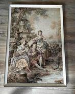 Antiek Gobelin wandkleed ca. 1900 met barok voorstelling, Antiek en Kunst, Antiek | Kleden en Textiel, Ophalen of Verzenden