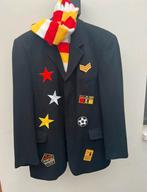 Mooie zwarte heren oeteldonk jas maat M, Ophalen of Verzenden, Zo goed als nieuw, Maat 48/50 (M)