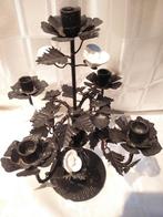 Antieke brocante (kerk) tafel kandelaar, Antiek en Kunst, Ophalen of Verzenden, Overige materialen