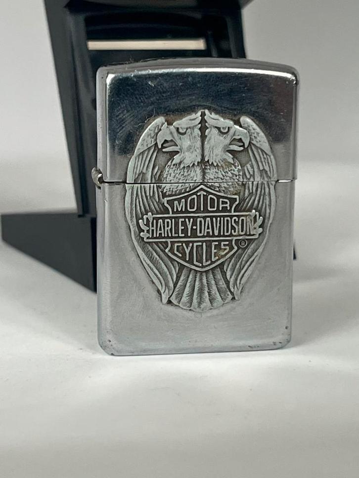 Harley Davidson Double Eagle Zippo 1996, Verzamelen, Rookartikelen, Aanstekers en Luciferdoosjes, Ophalen of Verzenden