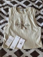 Calvin Klein Jeans - Top, Maat 38/40 (M), Beige, Nieuw, Ophalen of Verzenden