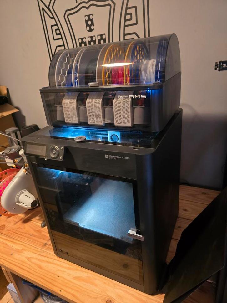 Bambu Lab P1S 3D Printer - Topstaat!, Computers en Software, 3D Printers, Zo goed als nieuw, Ingebouwde Wi-Fi, Ophalen of Verzenden