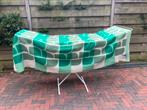 Vintage wollen Bemo deken 2.00x1.60 m groen, Ophalen of Verzenden