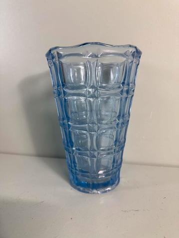 Art Deco Glazen Vaas - Mooi Blauw beschikbaar voor biedingen