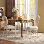 2-delige set eetkamerstoelen Vintage look, Huis en Inrichting, Stoelen, Bruin, Nieuw, Ophalen of Verzenden, Stof