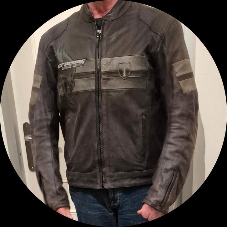 Highway 1 leren motorjas, Motoren, Kleding | Motorkleding, Jas | leer, Heren, Tweedehands, Ophalen