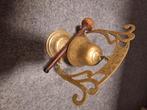 Bel klok gong met houten stok, Antiek en Kunst, Ophalen