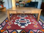 Vintage Franse salontafel met lade, Ophalen, Gebruikt, 100 tot 150 cm, Eikenhout