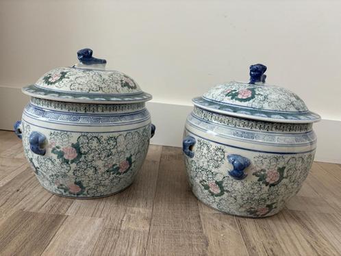Vintage 20C Chinees porselein PROC Liling Floral Terrine / K, Antiek en Kunst, Antiek | Porselein, Ophalen