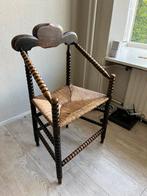 Vintage houten stoel met rieten zitting, Antiek en Kunst, Antiek | Meubels | Stoelen en Banken, Ophalen