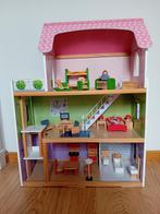 Poppenhuis met veel accessoires, Kinderen en Baby's, Speelgoed | Poppenhuizen, Ophalen of Verzenden, Zo goed als nieuw