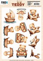 Berrie's Beauties CD12321 Teddy Transport 3D knipvel A4, ., Nieuw, Ophalen of Verzenden, .
