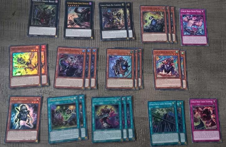 Yugioh Goblinbiker Deck, Hobby en Vrije tijd, Verzamelkaartspellen | Yu-gi-Oh!, Zo goed als nieuw, Speeldeck, Foil, Verzenden