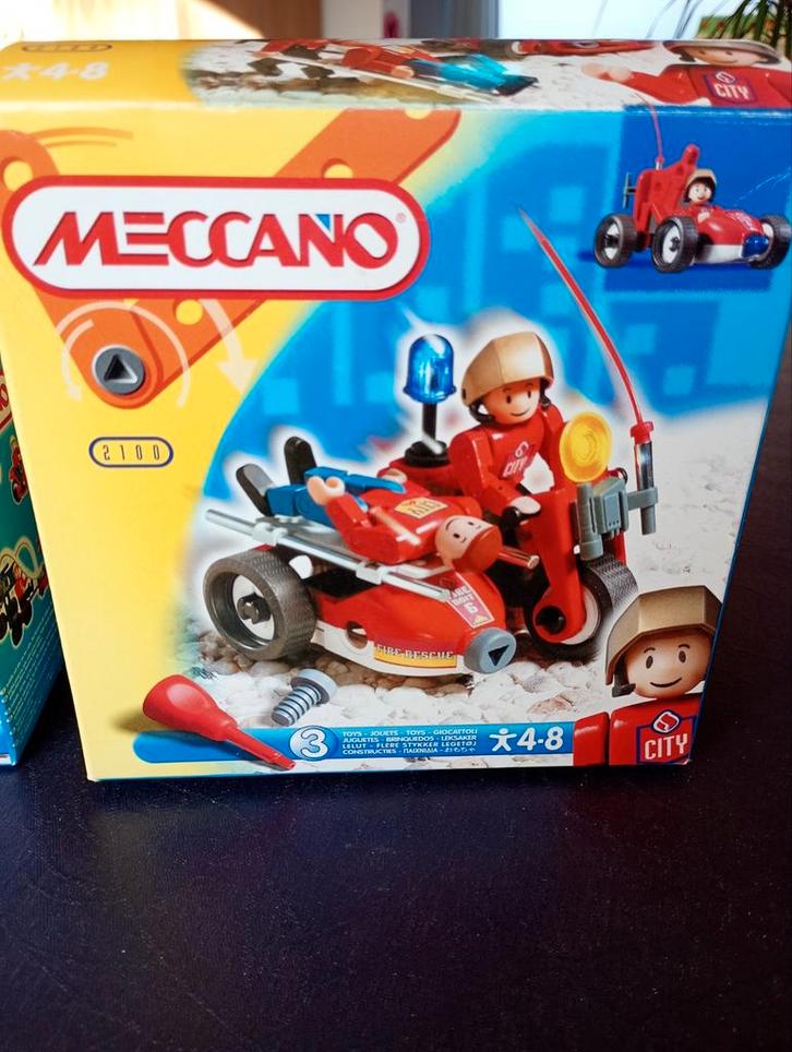 Meccano City Helikopter & Motor - Complete Set, Kinderen en Baby's, Speelgoed | Duplo en Lego, Zo goed als nieuw, Complete set