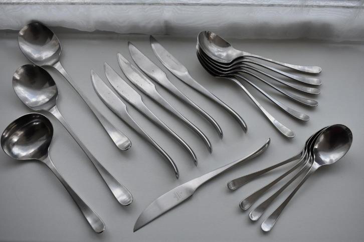 Rosenthal Kurve Tapio Wirkkala bestekdelen cassette aanv., Antiek en Kunst, Kunst | Overige Kunst, Ophalen of Verzenden